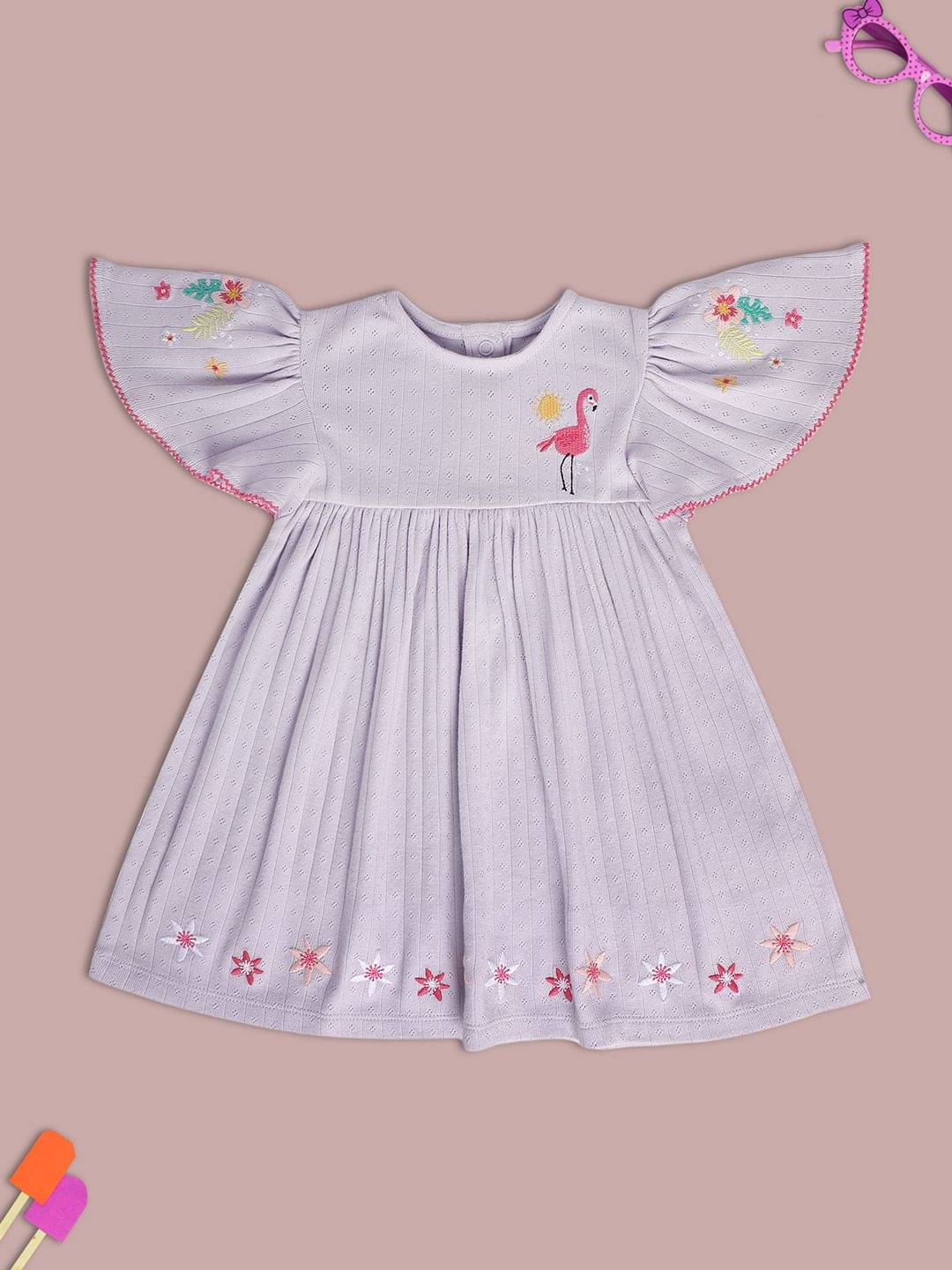 MINI KLUB Pack of 2 Baby Girls Cotton Dress ( Multi ) MINI KLUB Pack of 2 Baby Girls Cotton Dress ( Multi )
