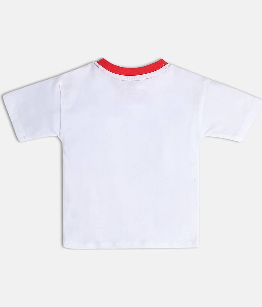 MINI KLUB Pack of 1 Baby Boys Cotton T-Shirt ( White )