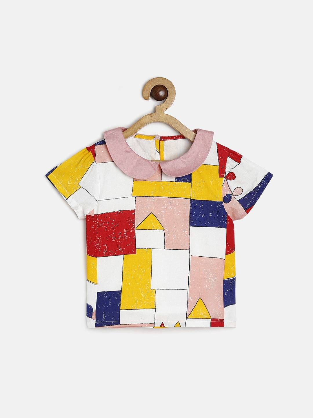     			MINI KLUB Pack of 1 Baby Girls Rayon Top ( White )