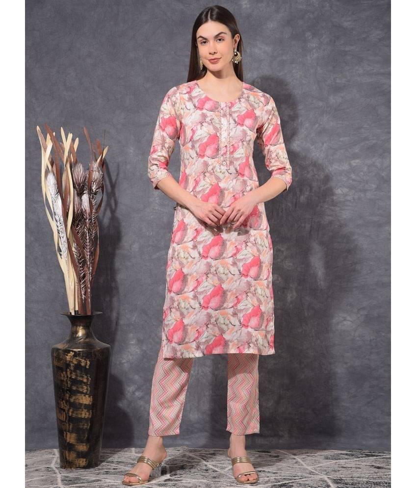 Mamoose Cotton Blend Self Design Kurti With Pants Women's Stitched Salwar Suit - Red ( Pack of 1 ) Mamoose Cotton Blend Self Design Kurti With Pants Women's Stitched Salwar Suit - Red ( Pack of 1 )