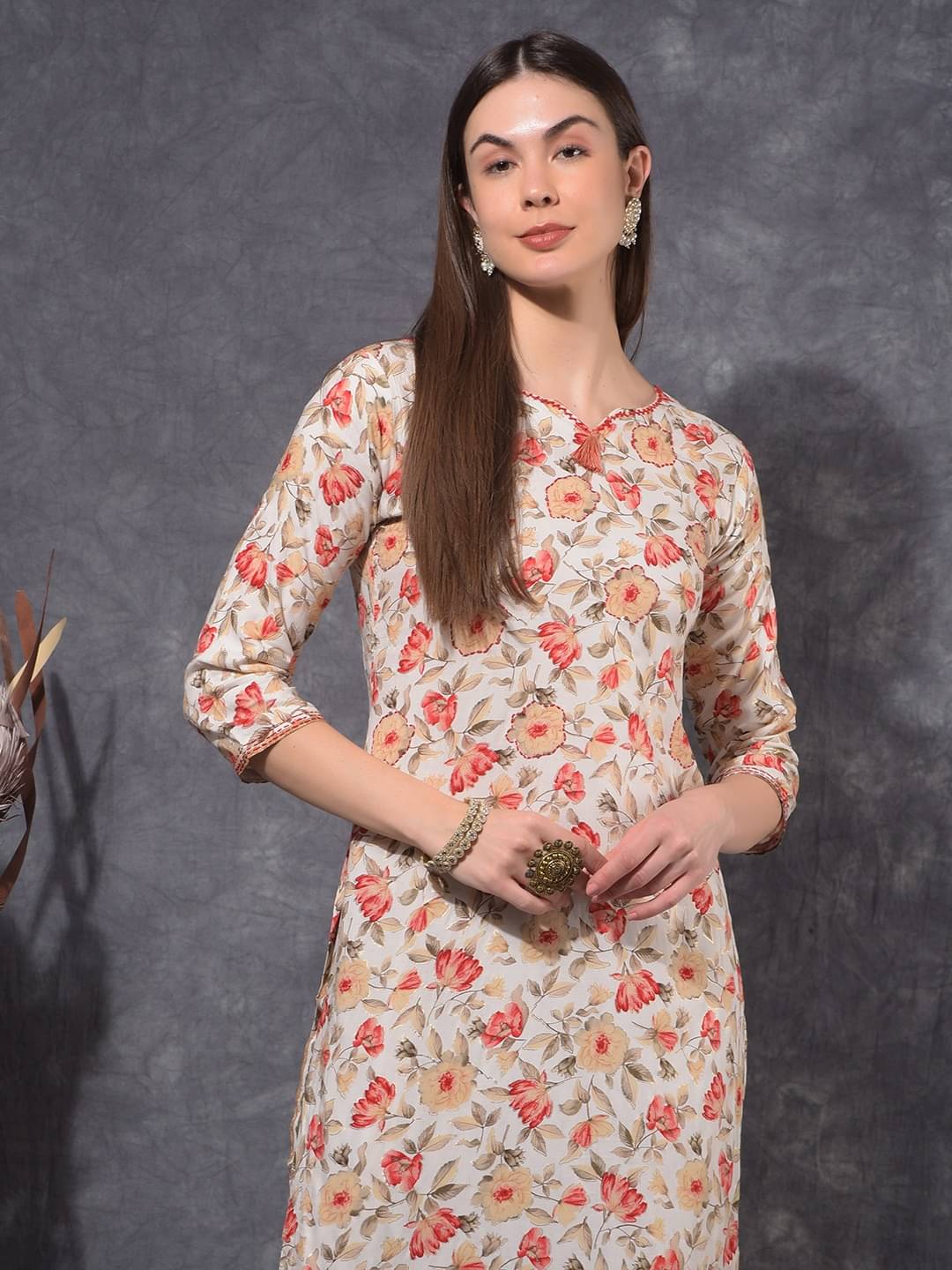 Mamoose Cotton Blend Self Design Kurti With Pants Women's Stitched Salwar Suit - Red ( Pack of 1 )     			Mamoose Cotton Blend Self Design Kurti With Pants Women's Stitched Salwar Suit - Red ( Pack of 1 )