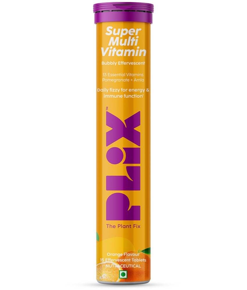     			The Plant Fix Plix Multivitamin 15 Effervescent Tablets for Daily Nutrition Orange(15 No)