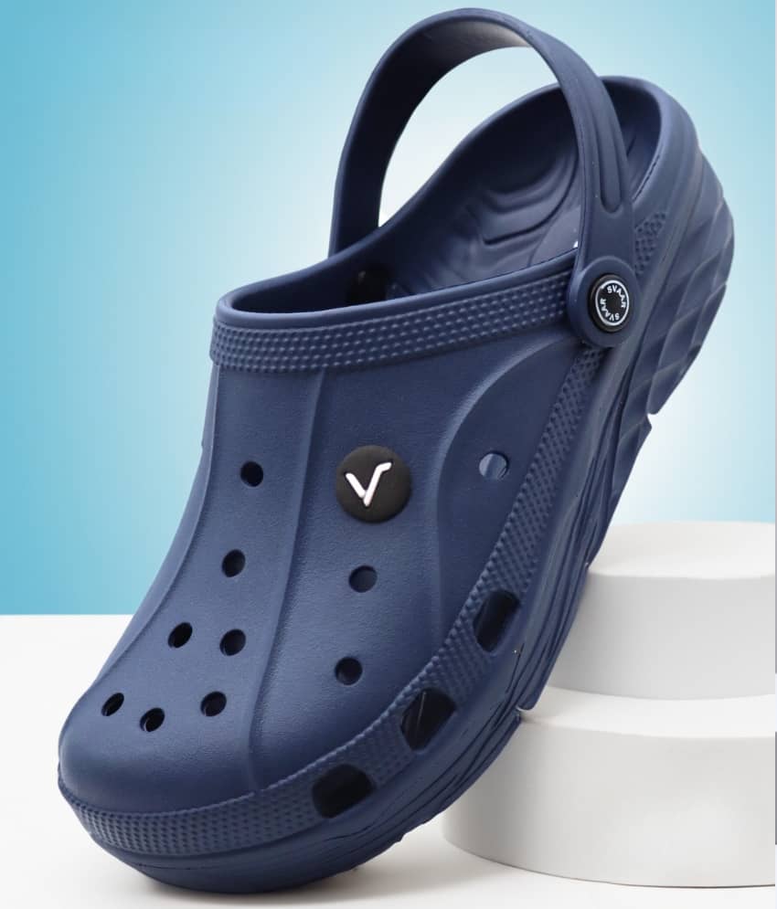 Svaar - Navy Blue Men's Clogs