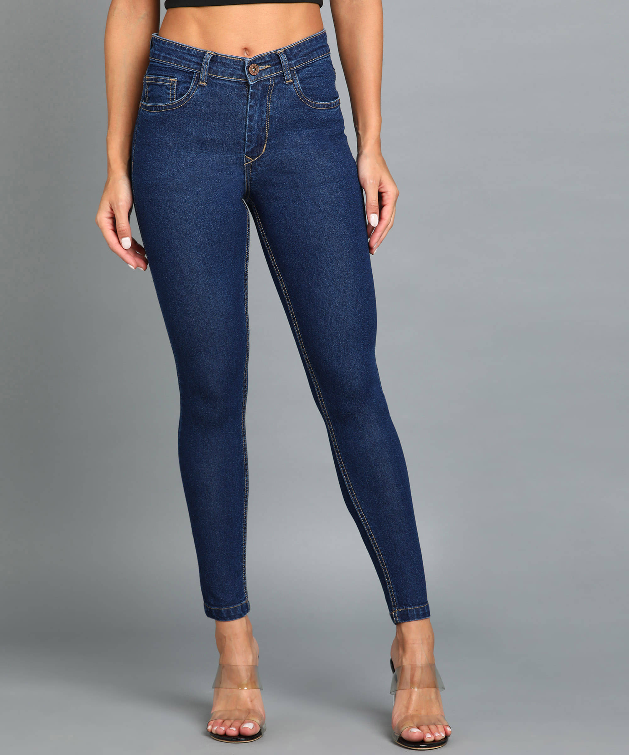     			Urbano Fashion - Blue Denim Skinny Fit Women's Jeans ( Pack of 1 )