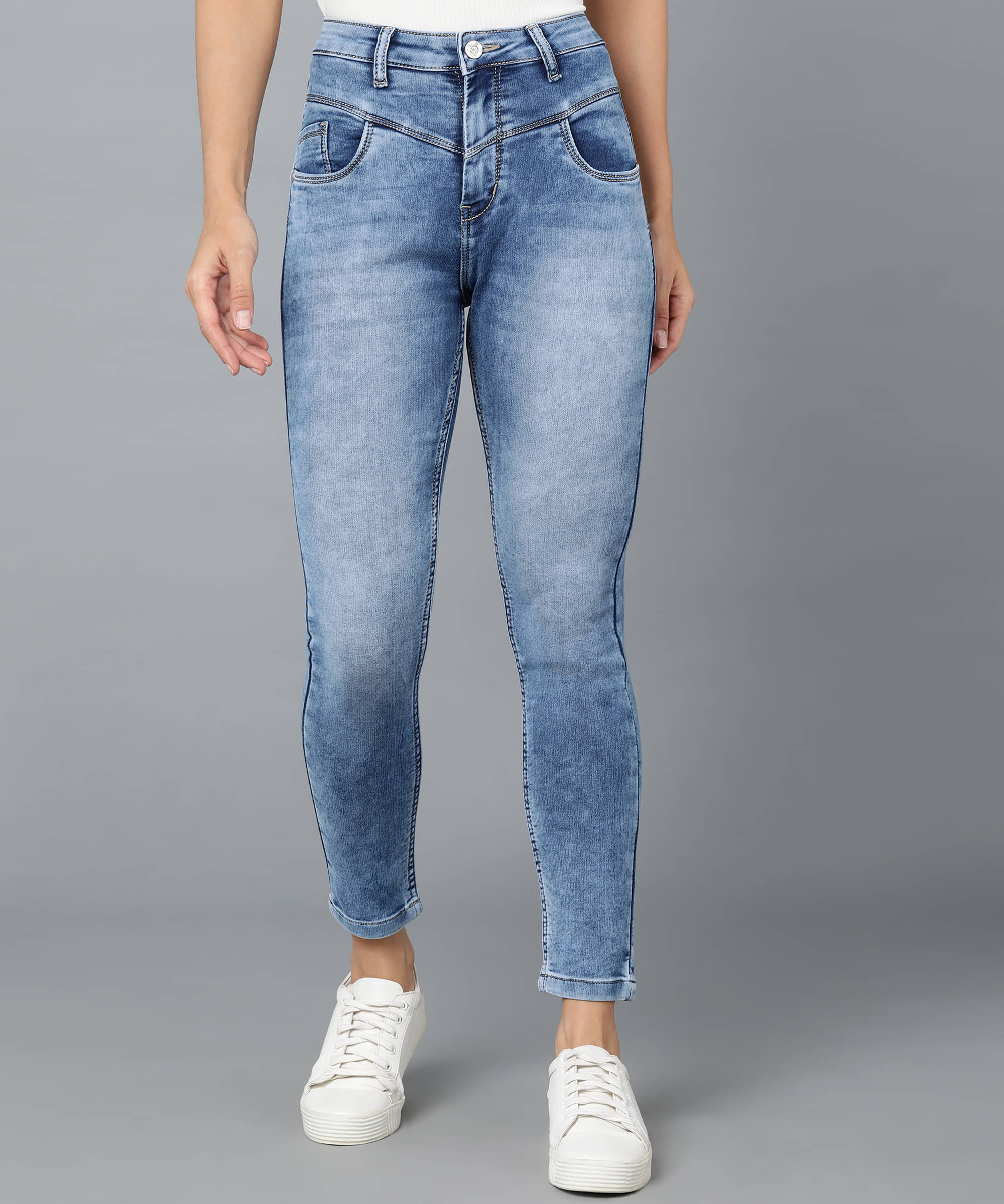     			Urbano Fashion - Blue Denim Skinny Fit Women's Jeans ( Pack of 1 )