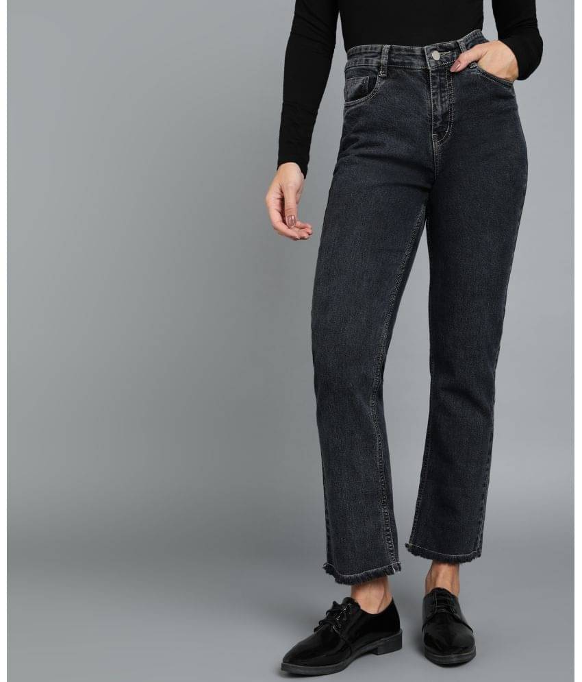     			Urbano Fashion - Charcoal Denim Wide Leg Women's Jeans ( Pack of 1 )