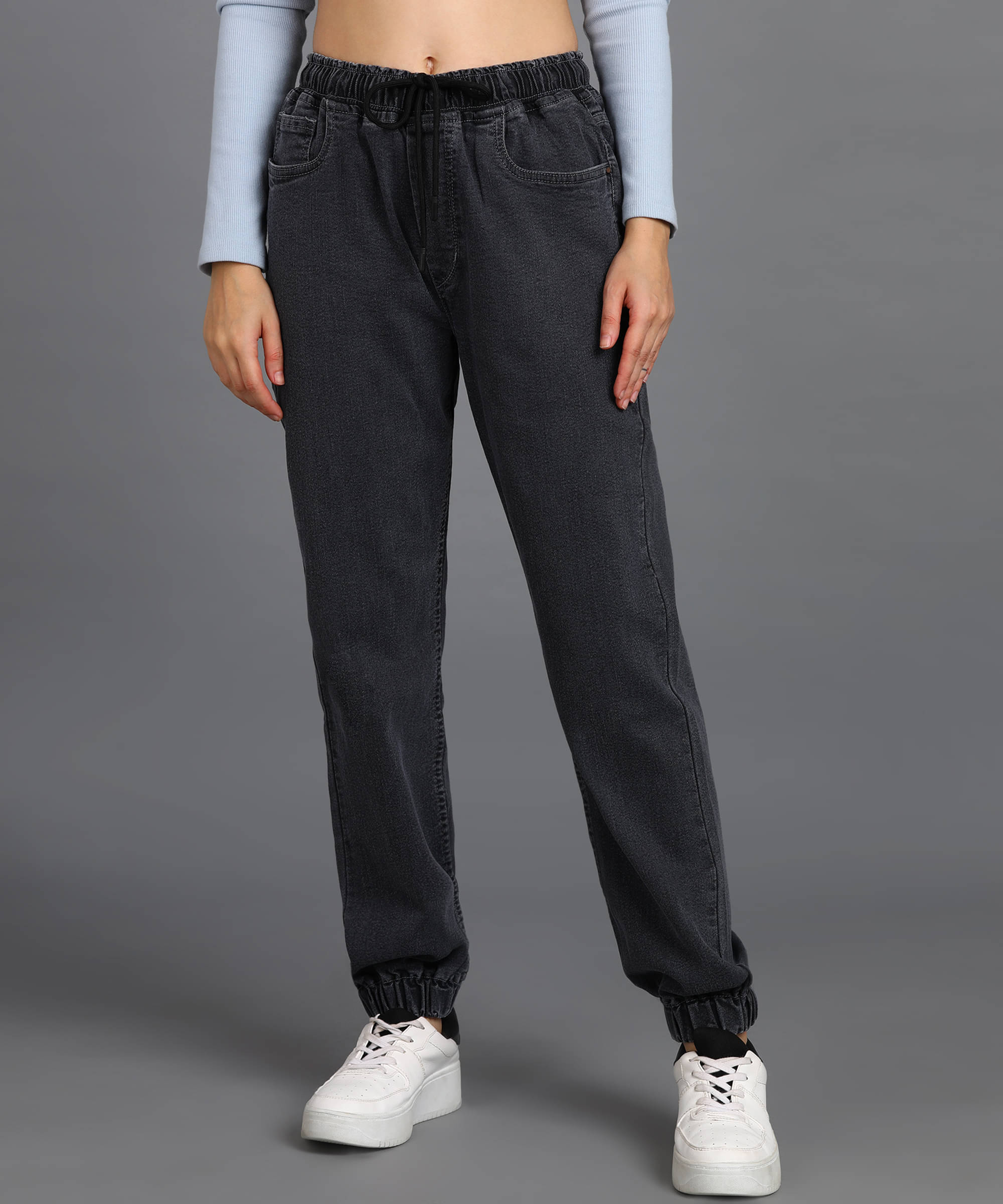     			Urbano Fashion - Grey Denim Slim Fit Women's Jeans ( Pack of 1 )