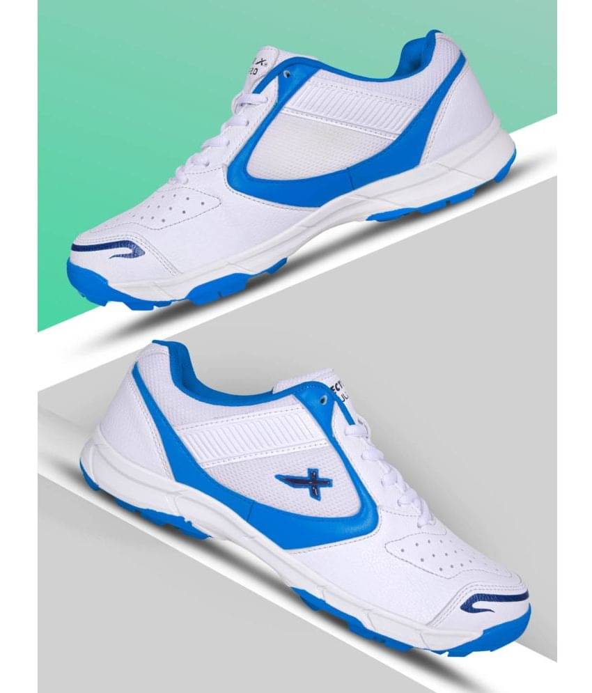 Vector X Pull Up Blue Cricket Shoes Vector X Pull Up Blue Cricket Shoes