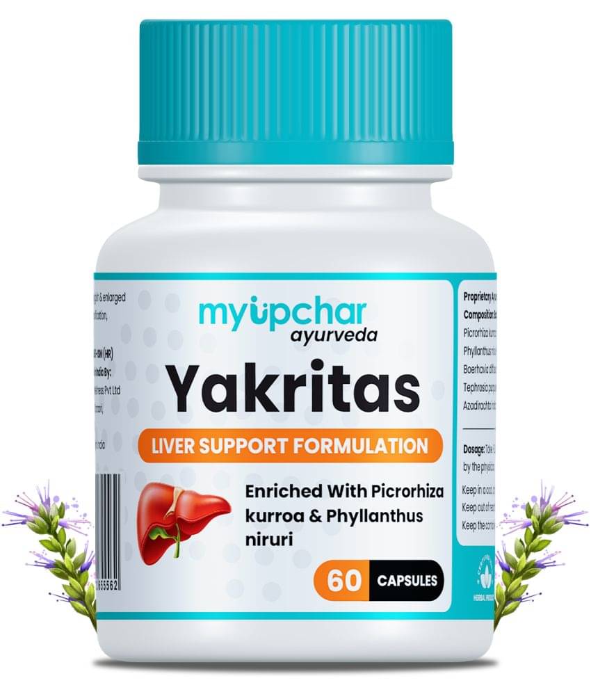 Myupchar Ayurveda Yakritas - 60 Capsule | Liver Support & Detox | Improve Digestion And Metabolism Myupchar Ayurveda Yakritas - 60 Capsule | Liver Support & Detox | Improve Digestion And Metabolism