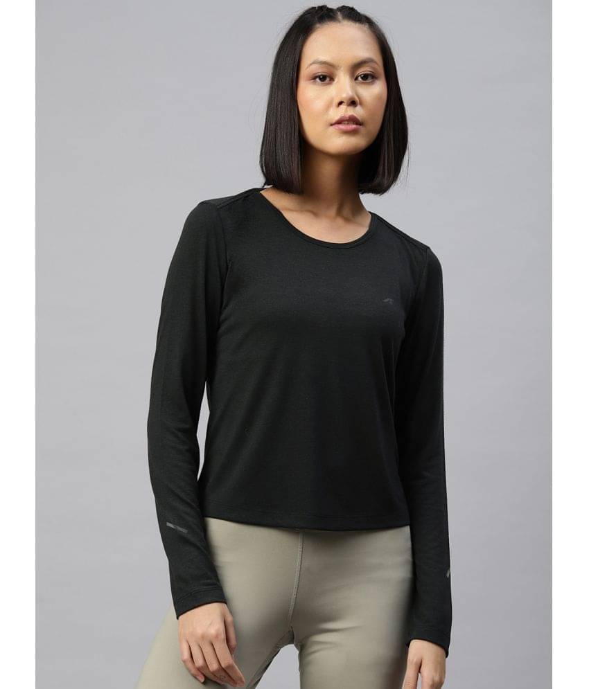 Alcis Black Polyester Slim Fit Men's Sports T-Shirt ( Pack of 1 )     			Alcis Black Polyester Slim Fit Men's Sports T-Shirt ( Pack of 1 )