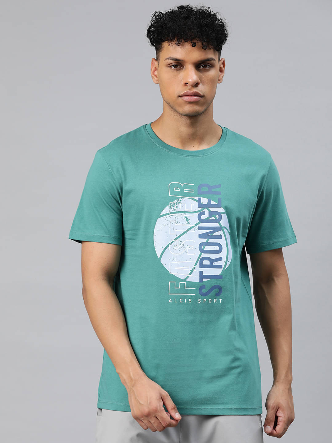 Alcis Green Cotton Regular Fit Men's Sports T-Shirt ( Pack of 1 ) Alcis Green Cotton Regular Fit Men's Sports T-Shirt ( Pack of 1 )