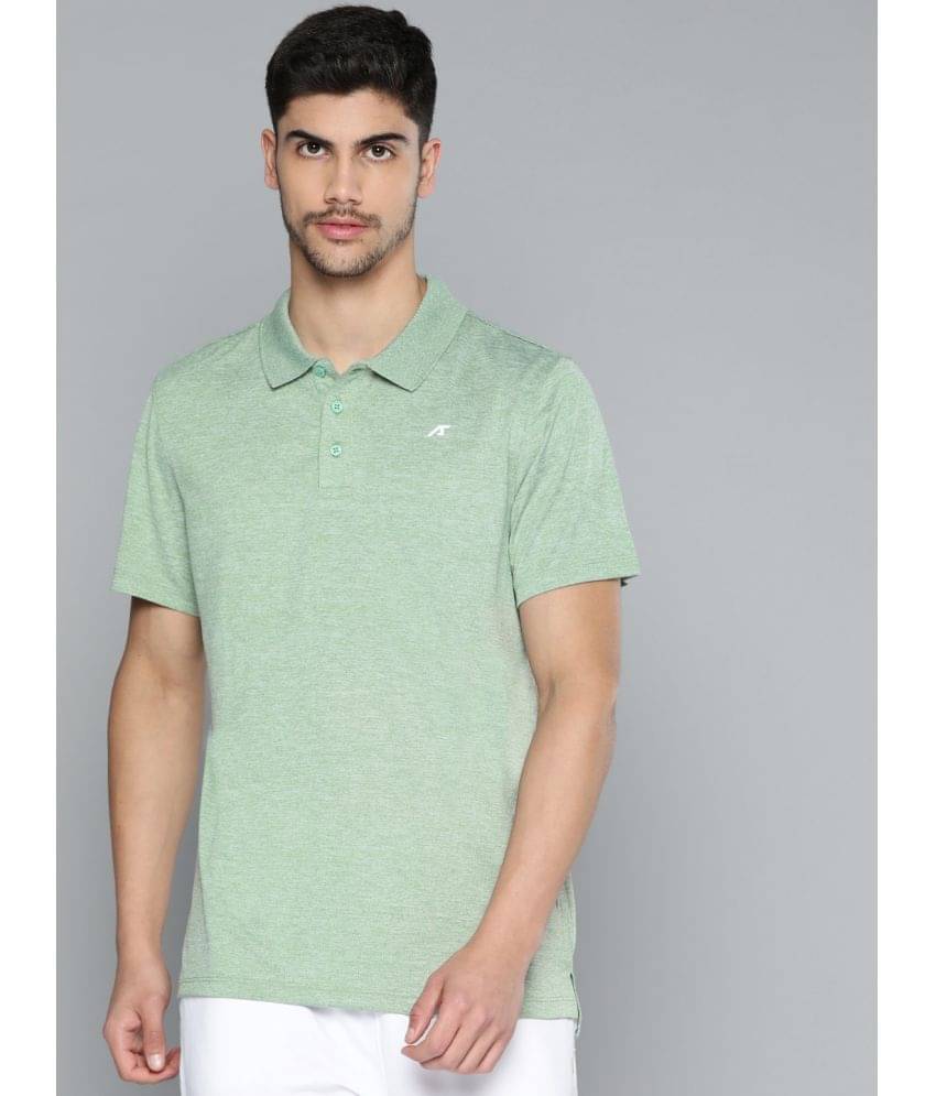 Alcis Green Polyester Slim Fit Men's Sports T-Shirt ( Pack of 1 ) Alcis Green Polyester Slim Fit Men's Sports T-Shirt ( Pack of 1 )