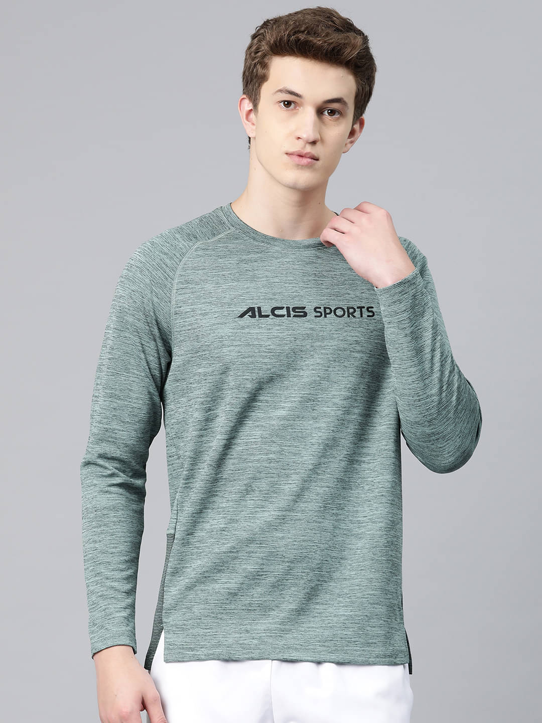Alcis Green Polyester Slim Fit Men's Sports T-Shirt ( Pack of 1 ) Alcis Green Polyester Slim Fit Men's Sports T-Shirt ( Pack of 1 )