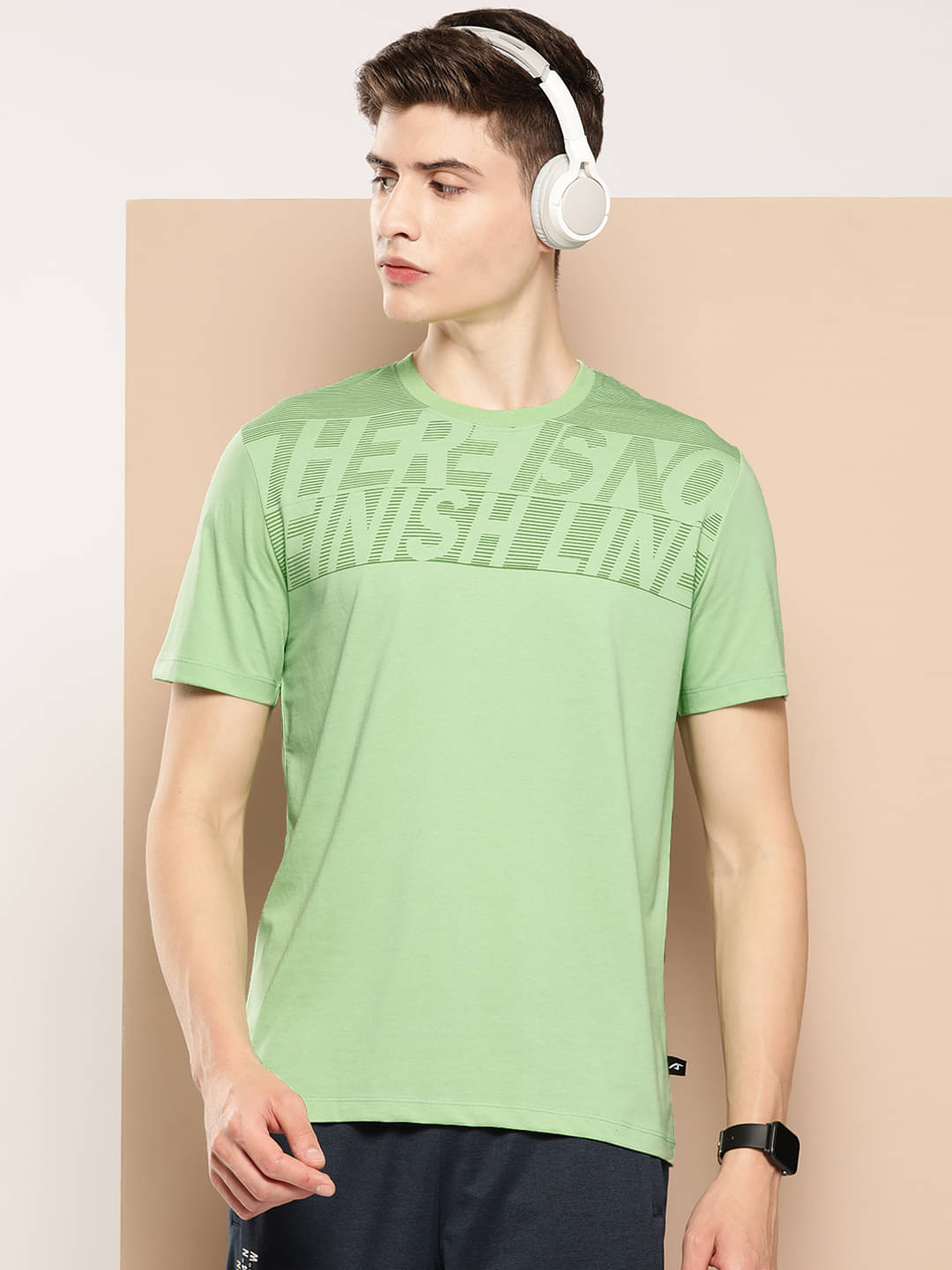 Alcis Green Polyester Slim Fit Men's Sports T-Shirt ( Pack of 1 ) Alcis Green Polyester Slim Fit Men's Sports T-Shirt ( Pack of 1 )