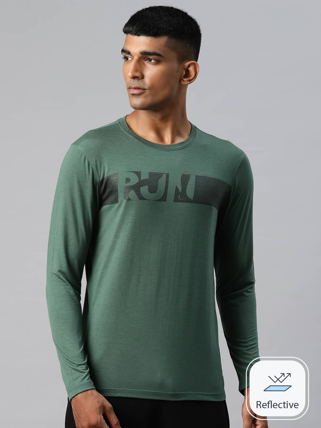     			Alcis Green Viscose Regular Fit Men's Sports T-Shirt ( Pack of 1 )