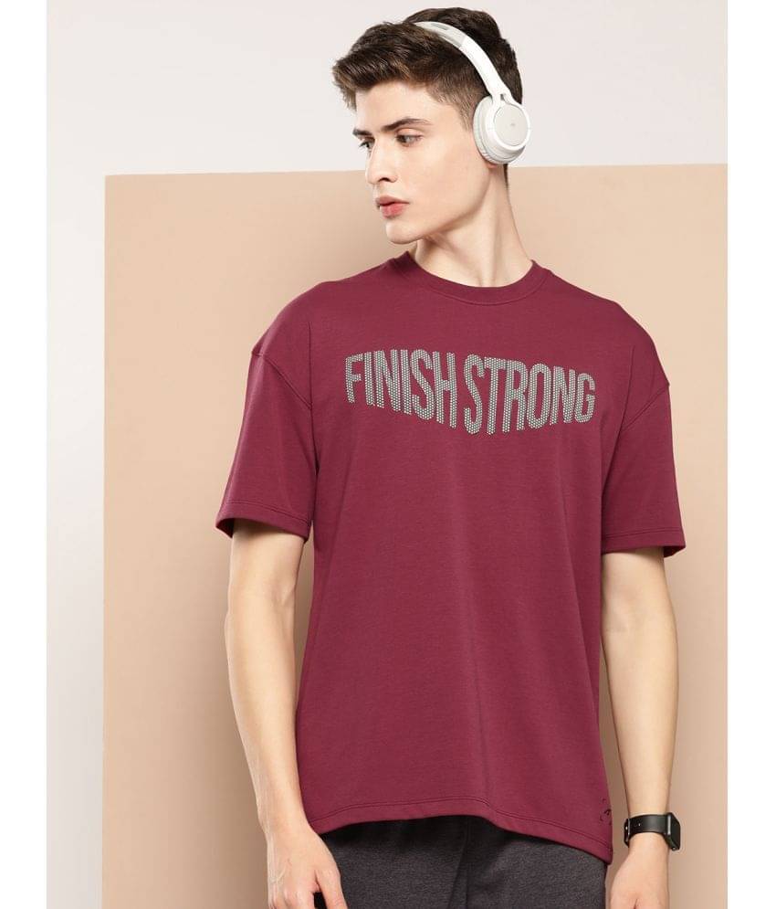     			Alcis Maroon Cotton Regular Fit Men's Sports T-Shirt ( Pack of 1 )