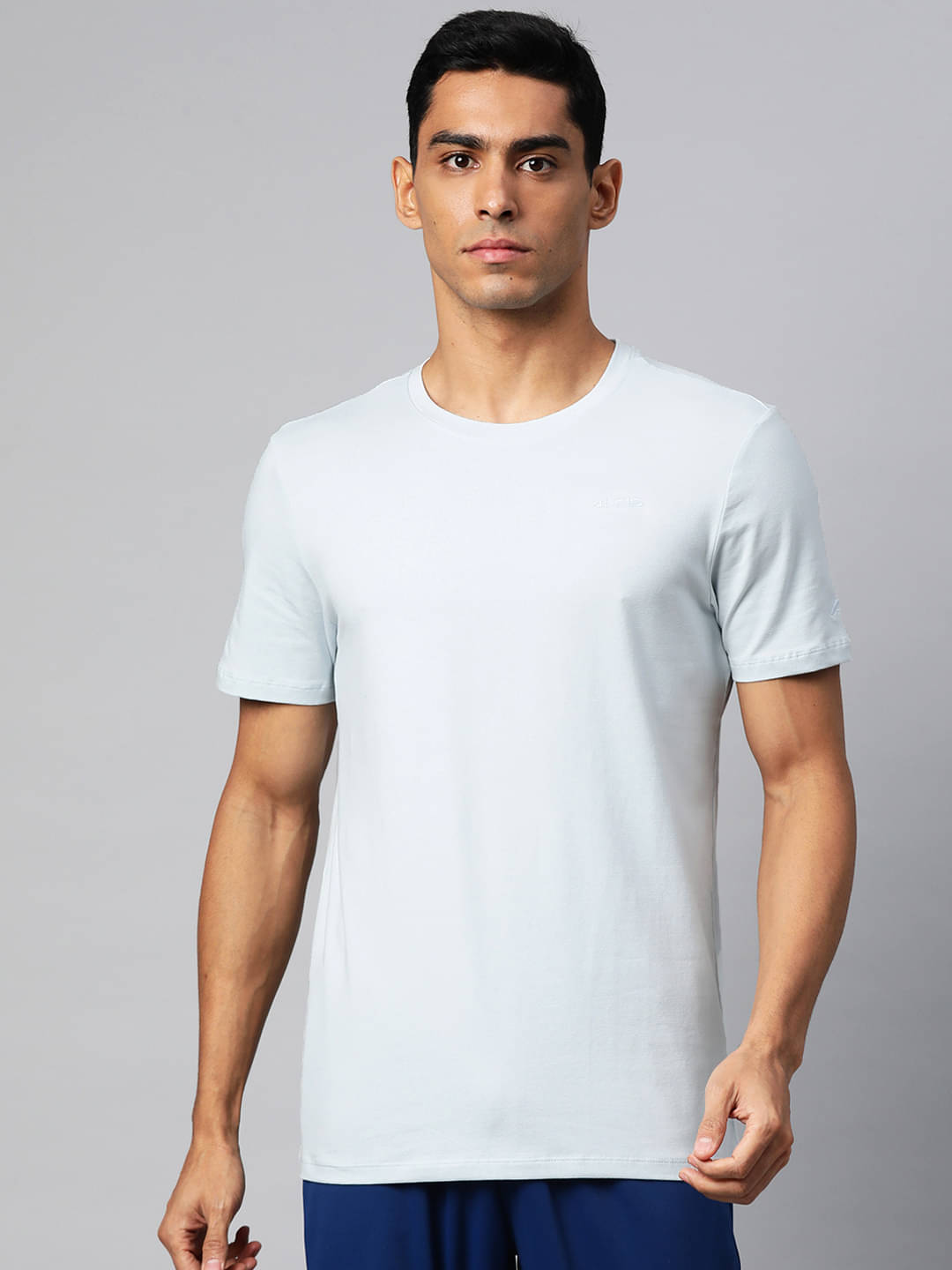 Alcis Navy Blue Cotton Regular Fit Men's Sports T-Shirt ( Pack of 1 )     			Alcis Navy Blue Cotton Regular Fit Men's Sports T-Shirt ( Pack of 1 )