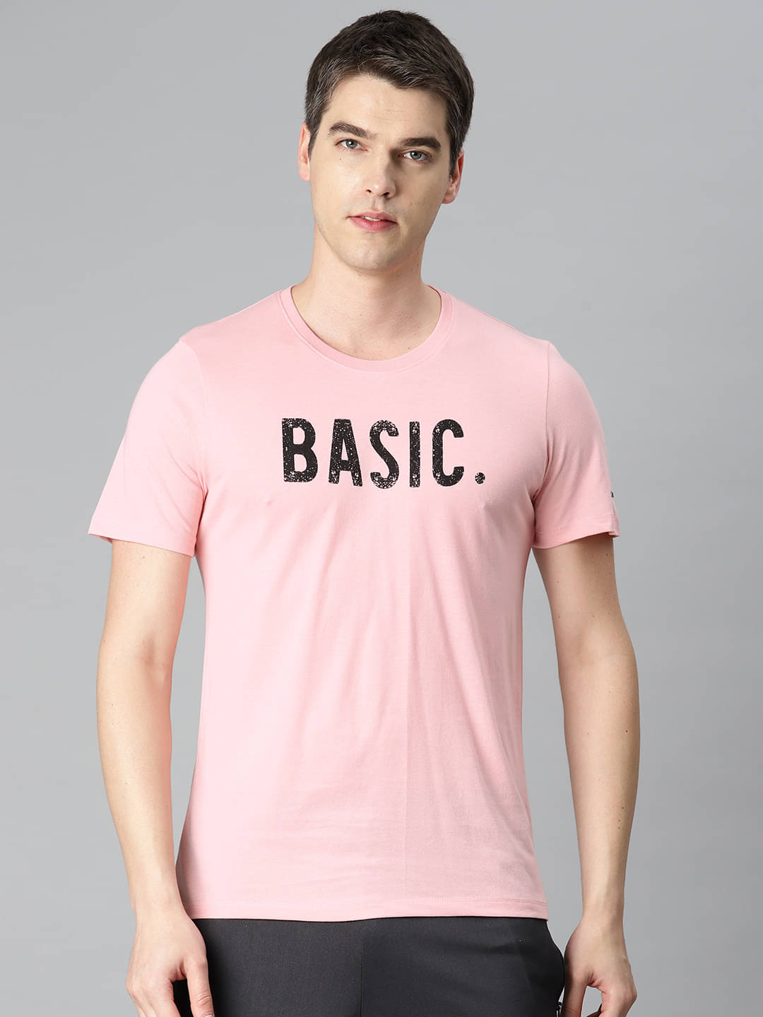     			Alcis Pink Cotton Regular Fit Men's Sports T-Shirt ( Pack of 1 )