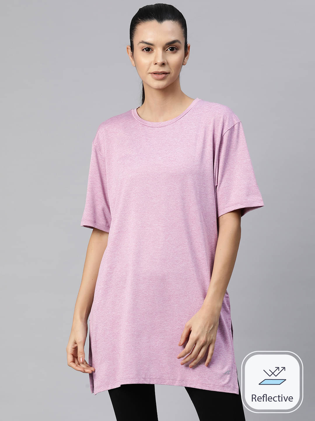     			Alcis Pink Polyester Slim Fit Men's Sports T-Shirt ( Pack of 1 )