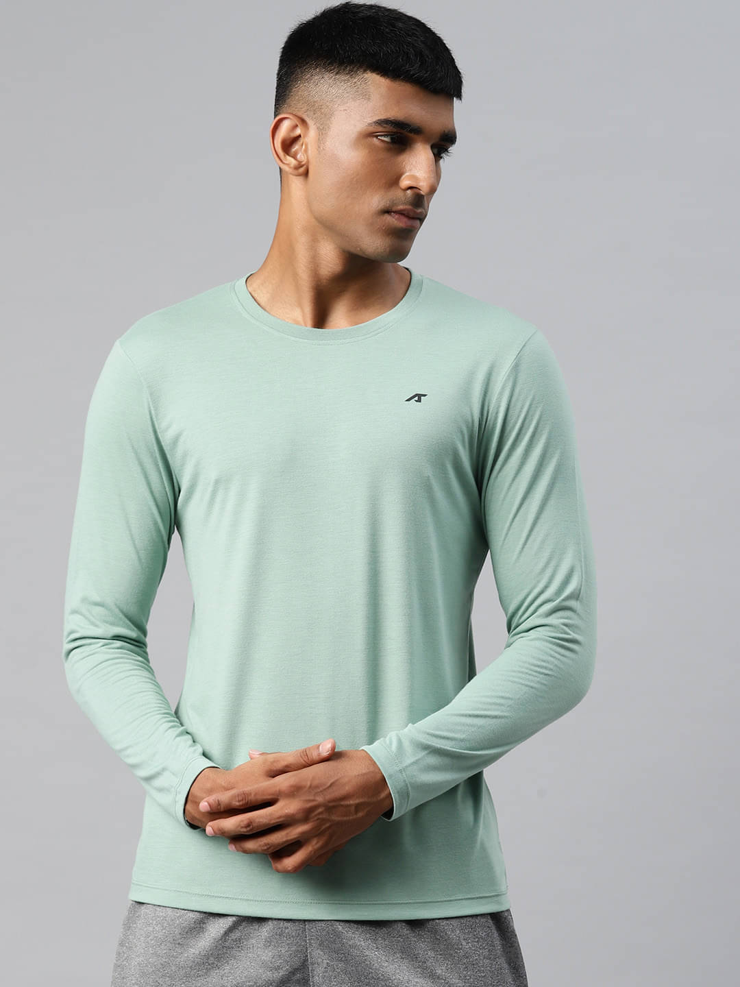     			Alcis Sea Green Polyester Slim Fit Men's Sports T-Shirt ( Pack of 1 )