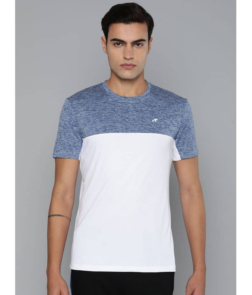 Alcis White Polyester Slim Fit Men's Sports T-Shirt ( Pack of 1 ) Alcis White Polyester Slim Fit Men's Sports T-Shirt ( Pack of 1 )