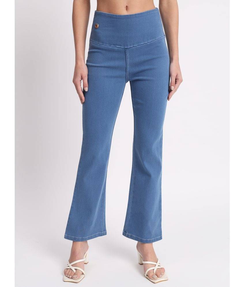     			AngelFab - Denim Regular Fit Light Blue Women's Jeggings ( Pack of 1 )