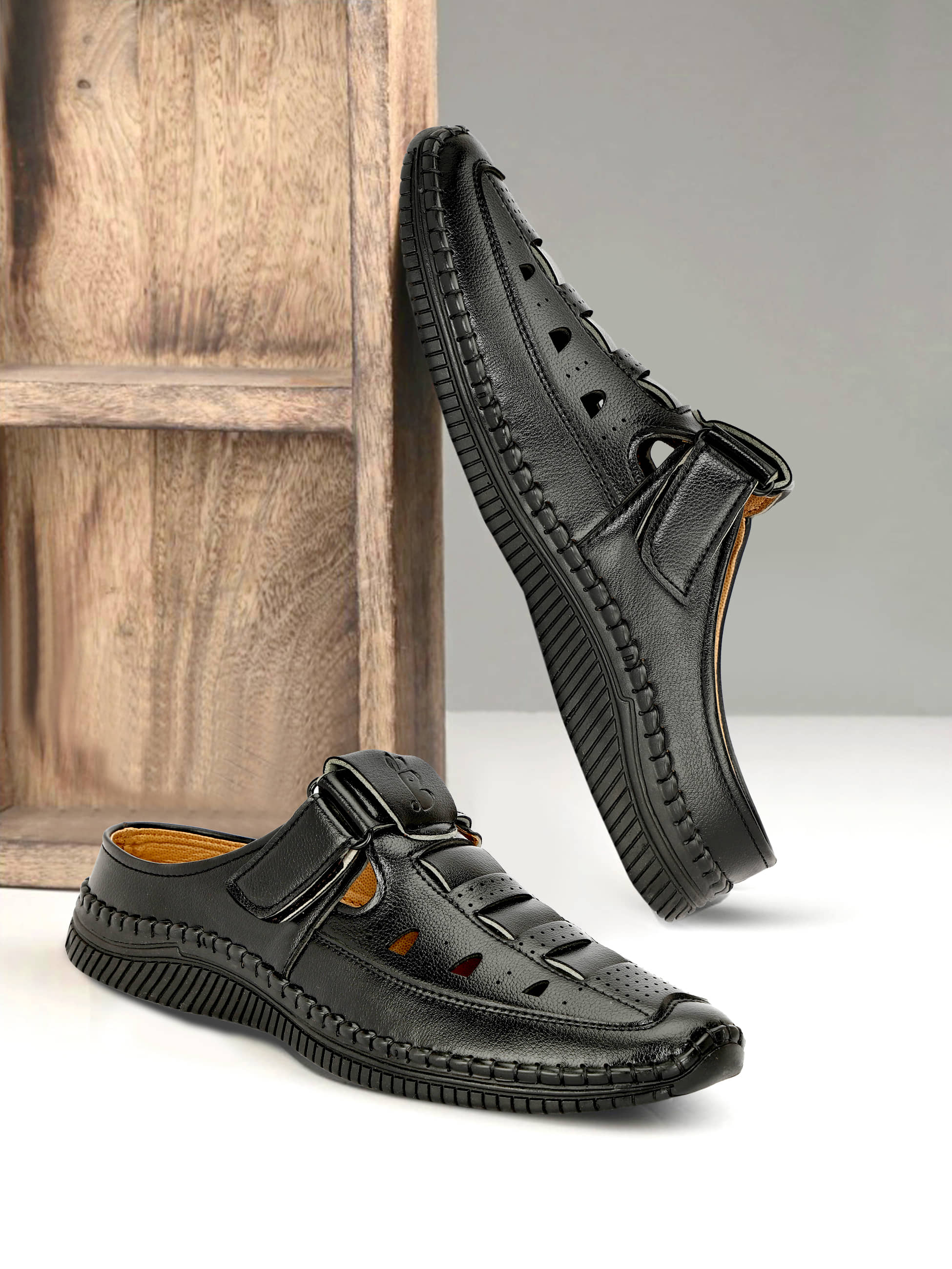 Buxton - Black Men's Sandals