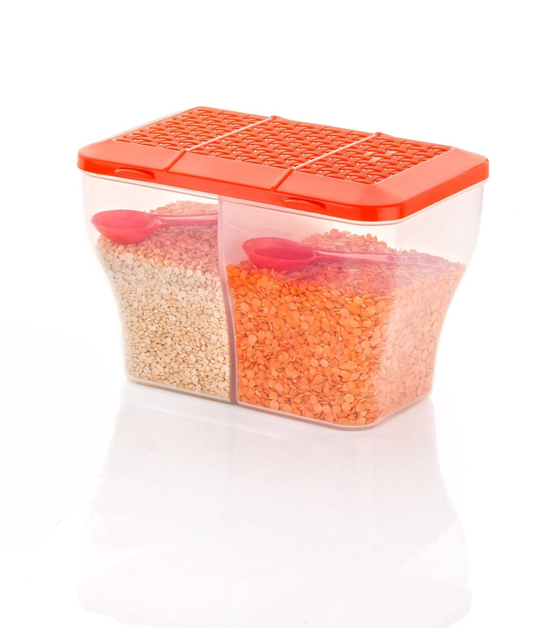     			FIT4CHEF Grocery Container PET Orange Dal Container ( Set of 1 )
