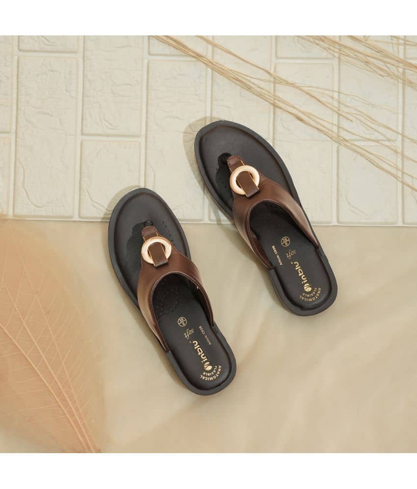 Inblu Brown Women's Slipper