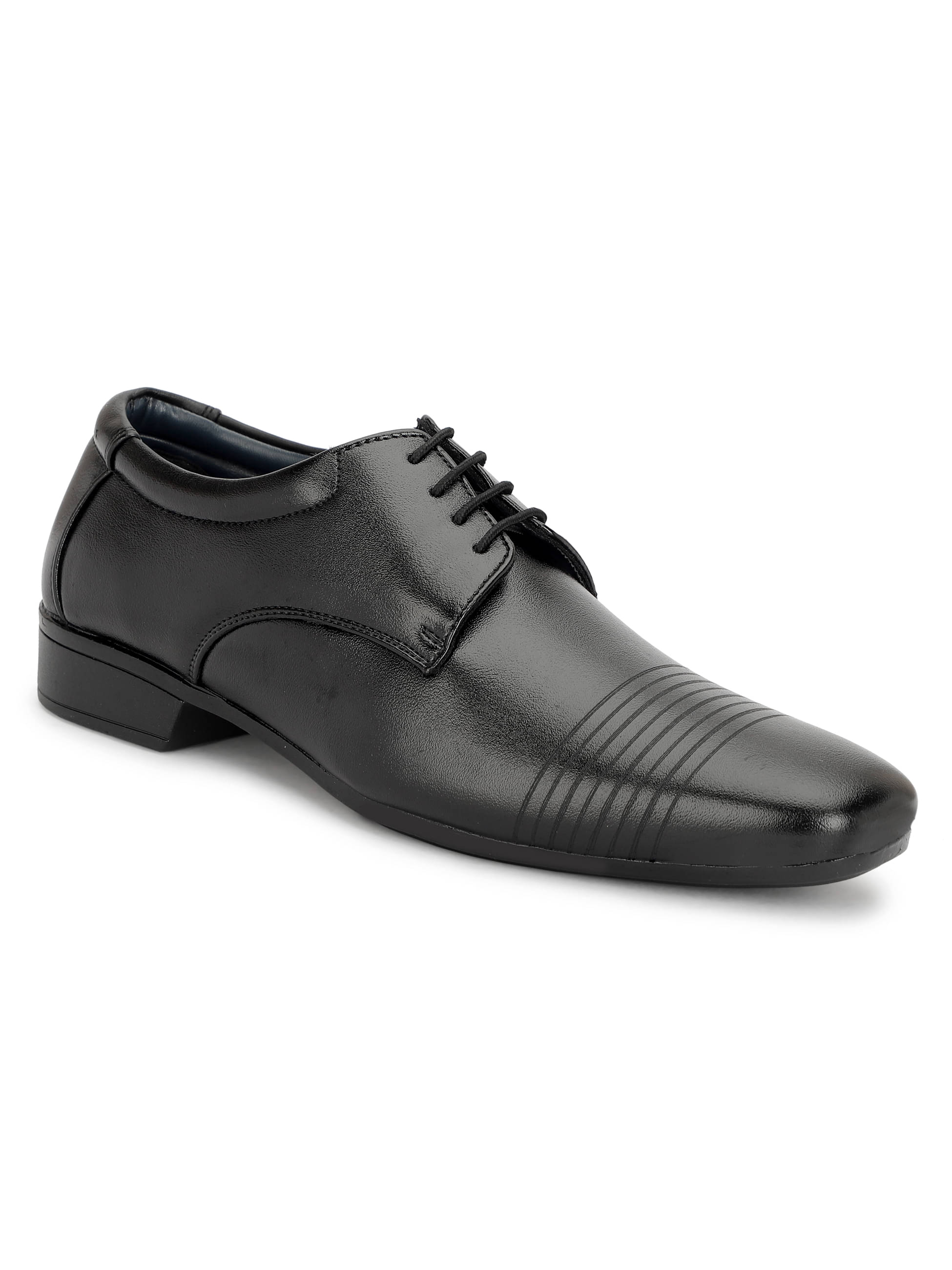     			Rimezs Black Men's Derby Formal Shoes