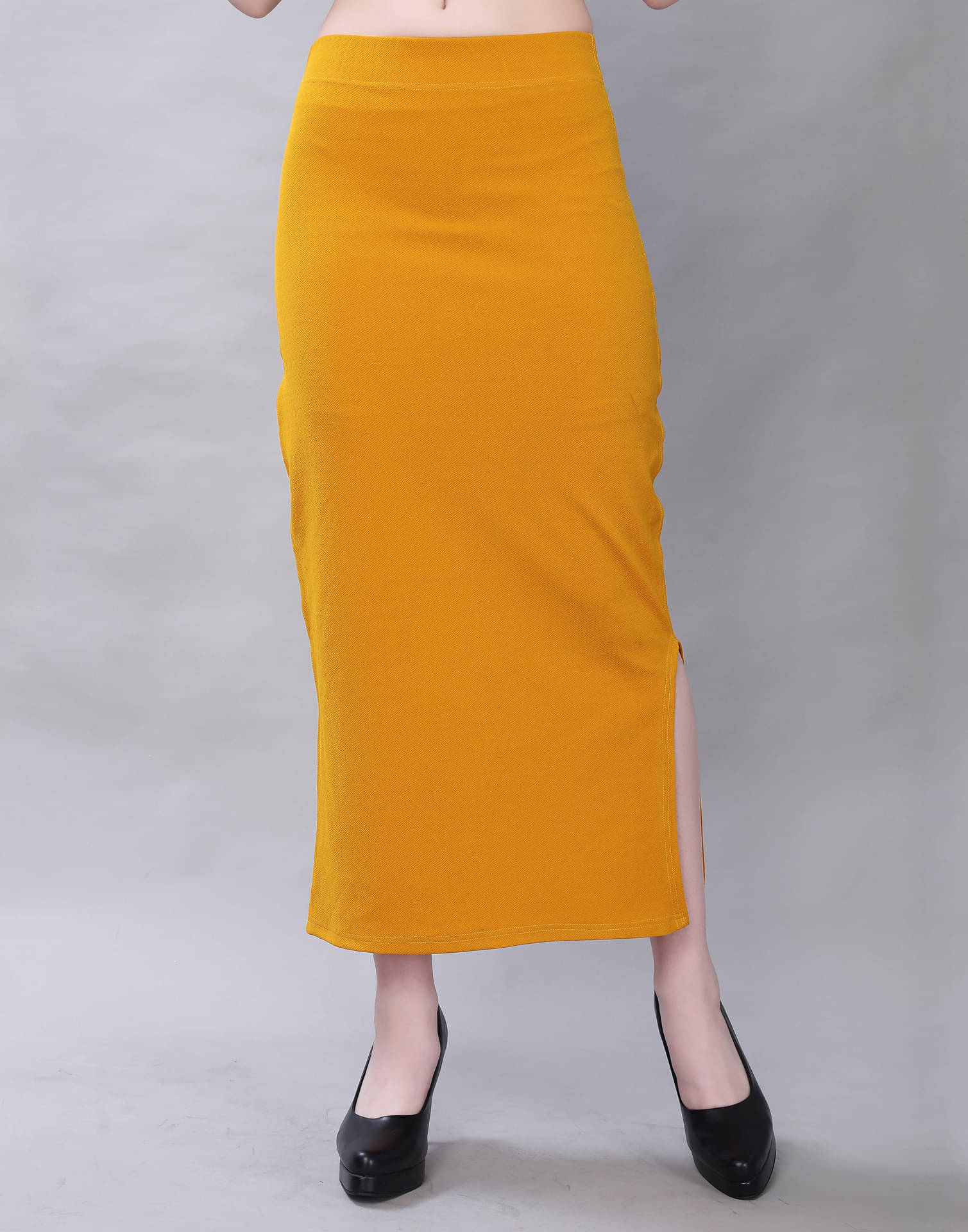 Selvia Yellow Lycra Petticoat - Single Selvia Yellow Lycra Petticoat - Single