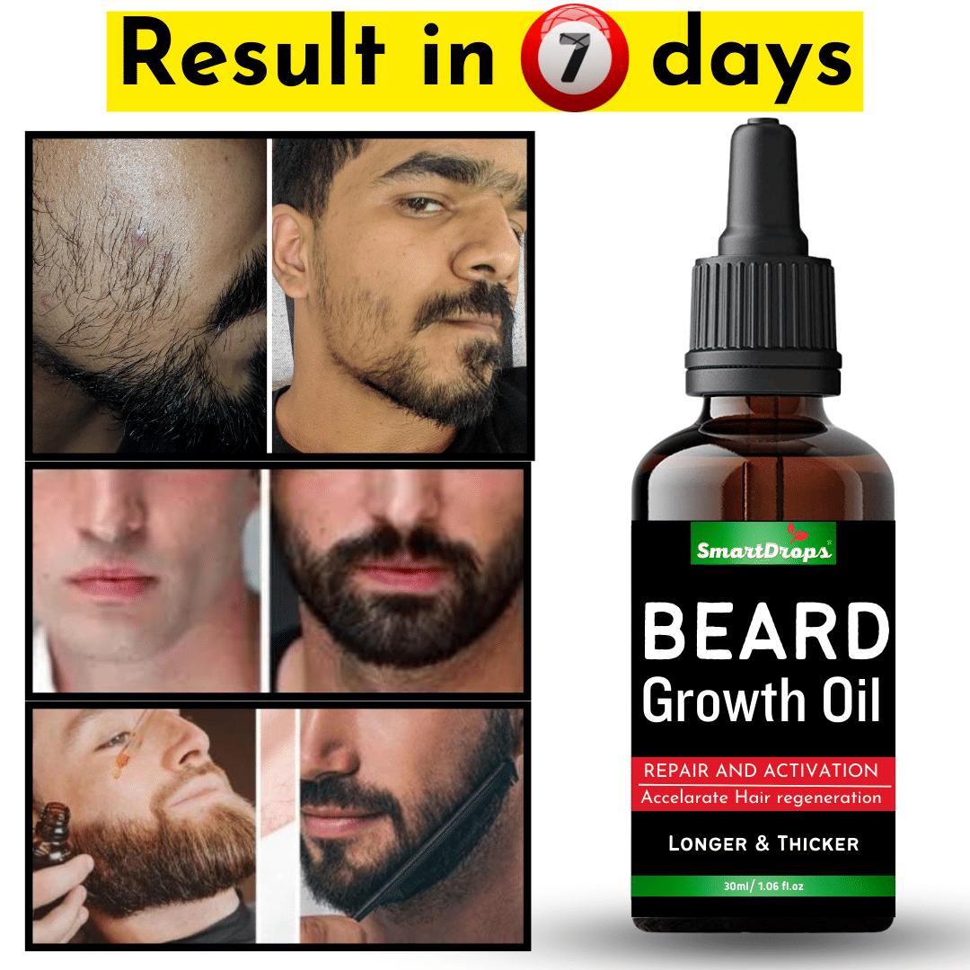 Smartdrops Jojoba Oil For a Shiny Beard Beard Oil 30 ml - Beard Care and Tools | Buy online on ZillyBuy