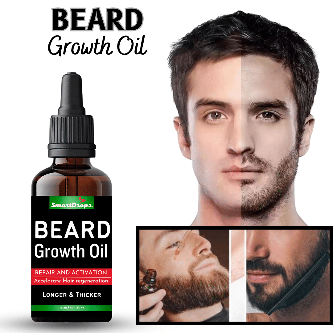 Smartdrops Jojoba Oil For a Shiny Beard Beard Oil 30 ml - Beard Care and Tools | Buy online on ZillyBuy