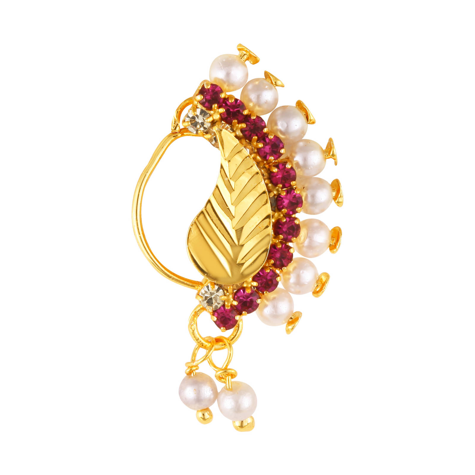     			VIVASTRI Cubic Zirconia Gold-plated Plated Alloy Nathiya