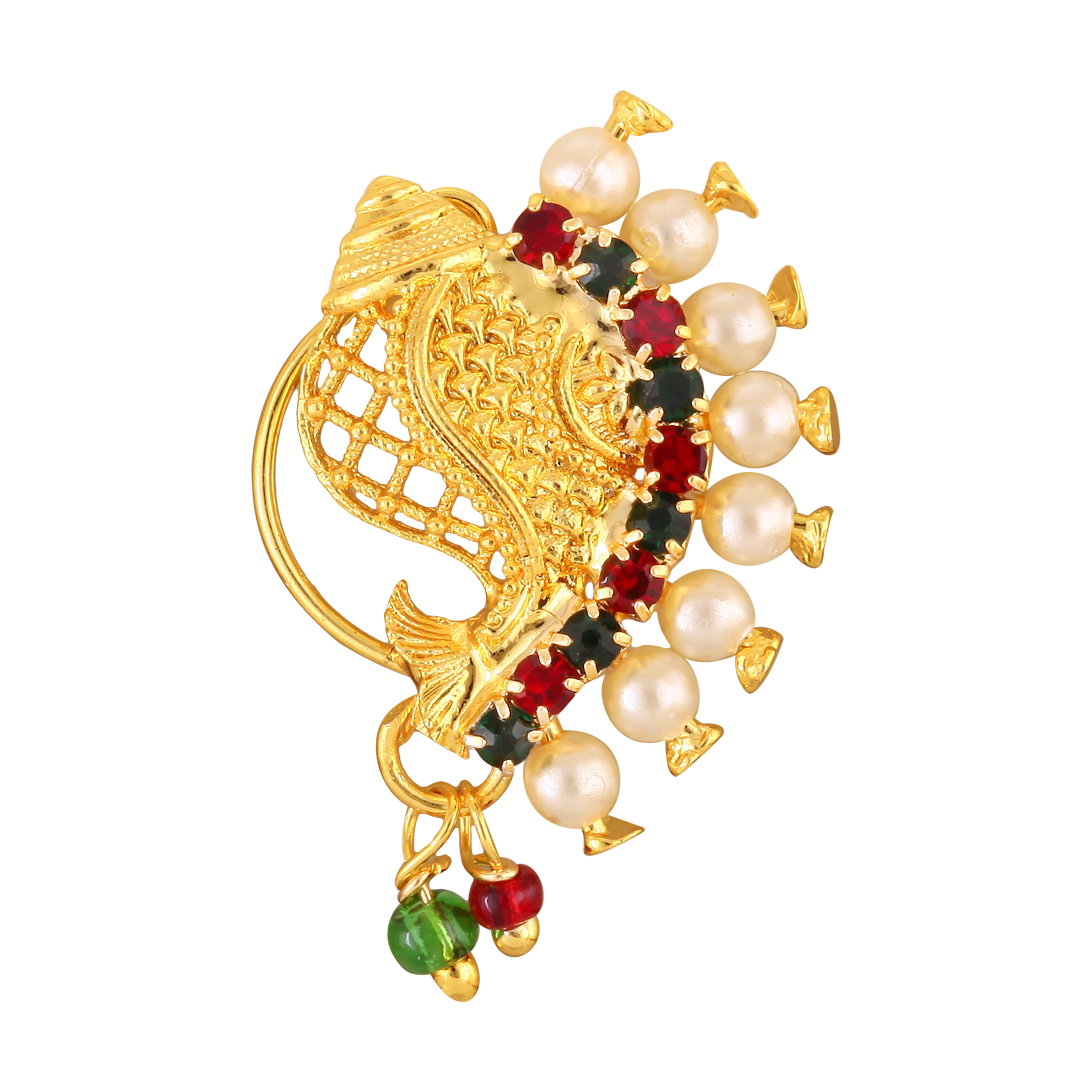     			VIVASTRI Cubic Zirconia Gold-plated Plated Alloy Nathiya