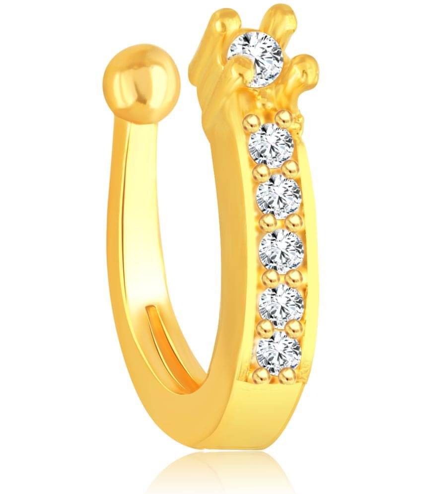 VIVASTRI Cubic Zirconia Gold-plated Plated Alloy Nathiya VIVASTRI Cubic Zirconia Gold-plated Plated Alloy Nathiya
