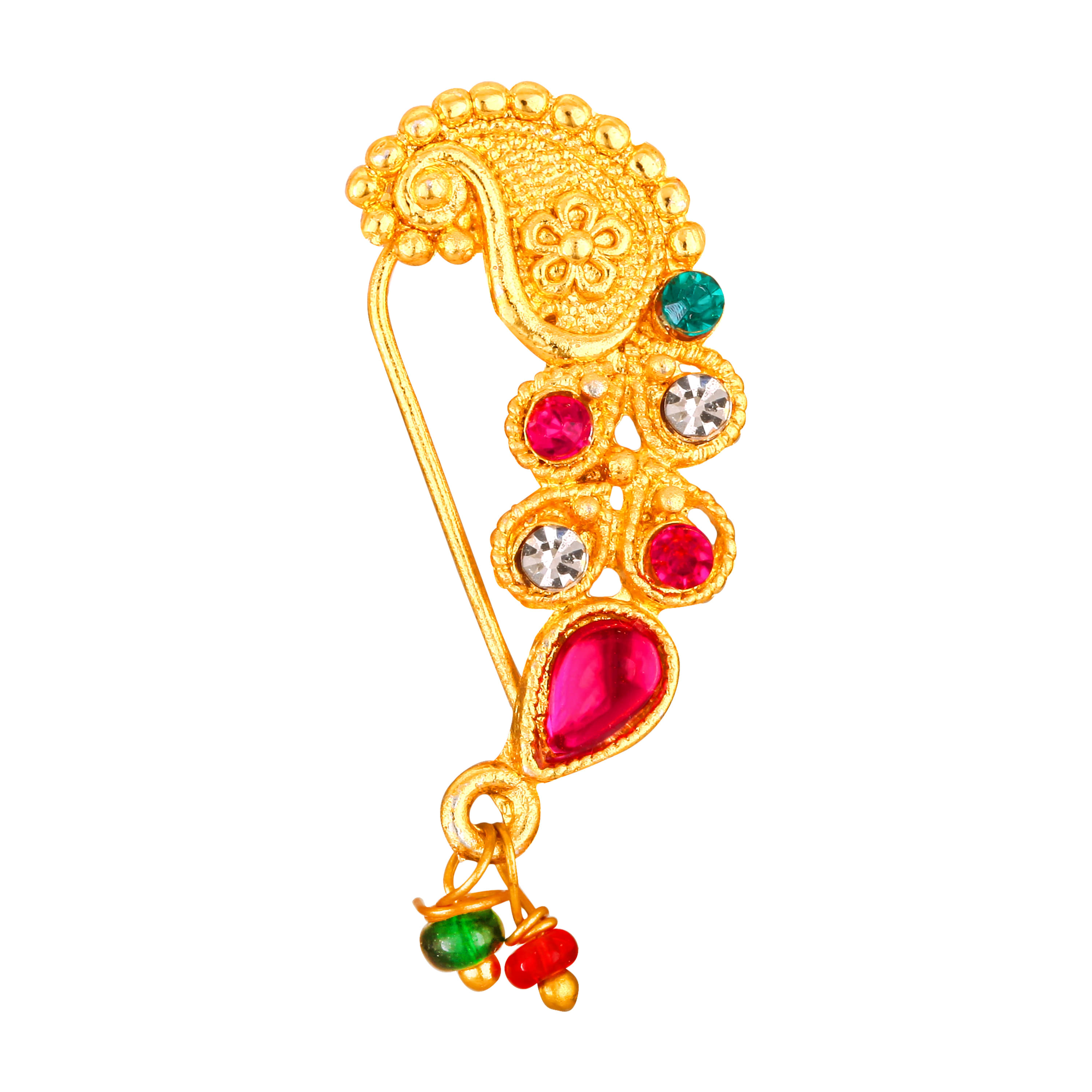     			VIVASTRI Cubic Zirconia Gold-plated Plated Alloy Nathiya