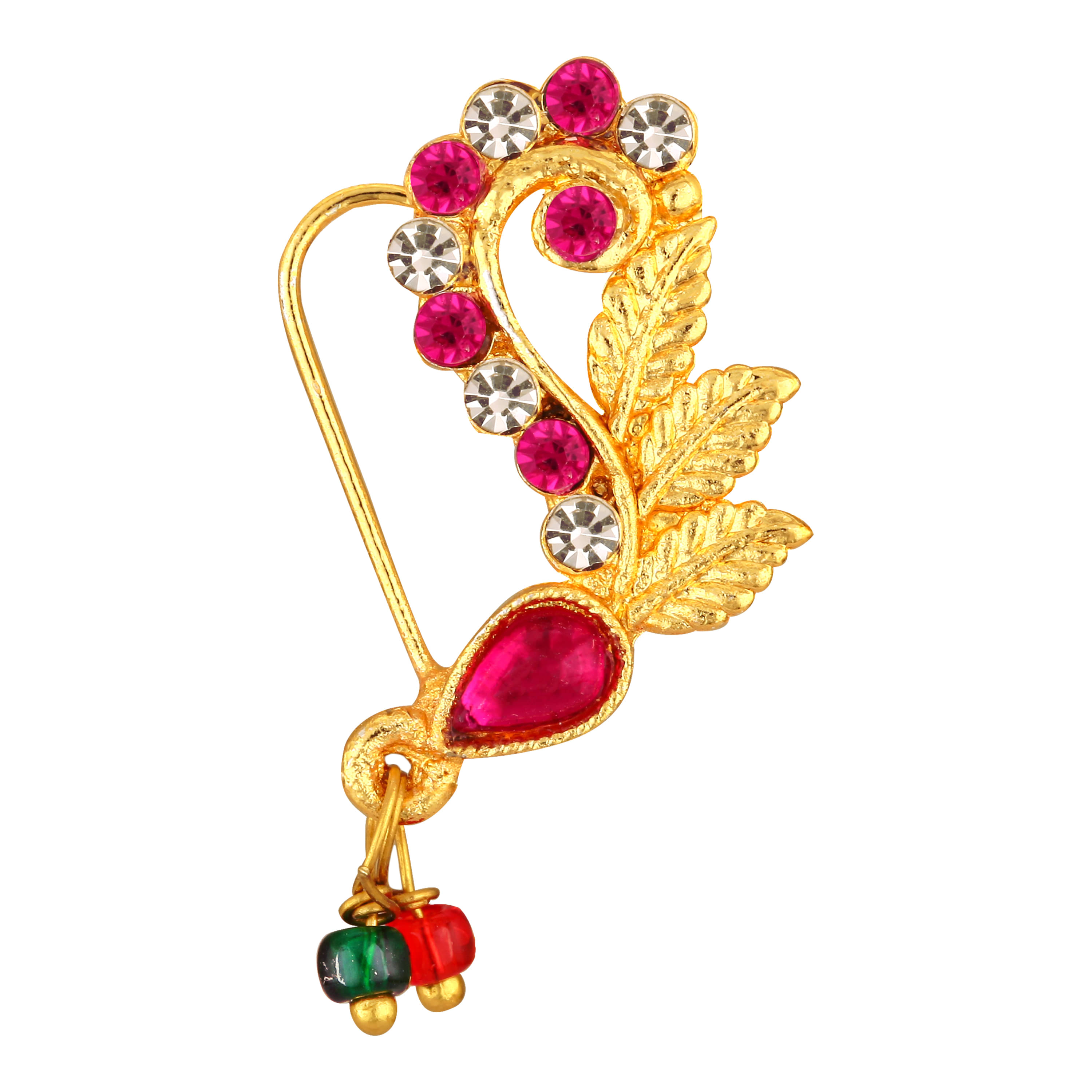     			VIVASTRI Cubic Zirconia Gold-plated Plated Alloy Nathiya