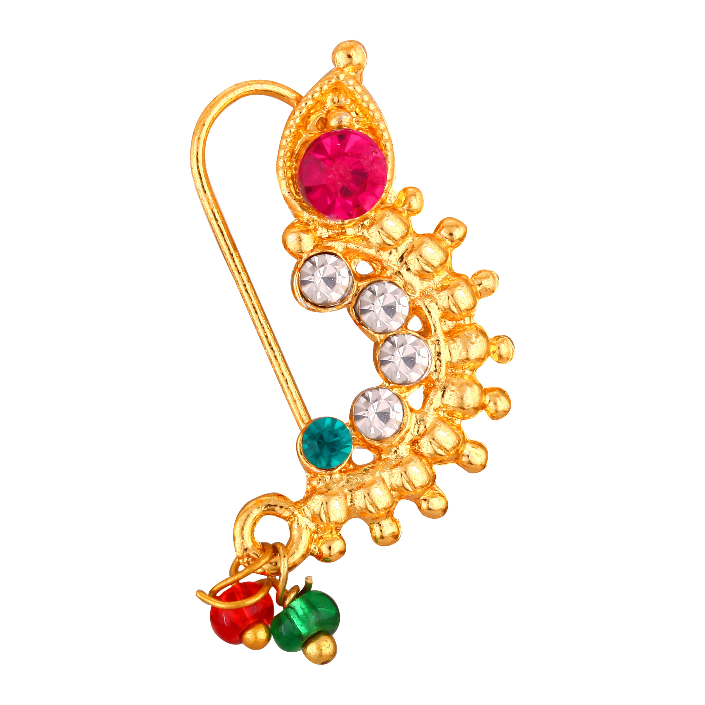     			VIVASTRI Cubic Zirconia Gold-plated Plated Alloy Nathiya