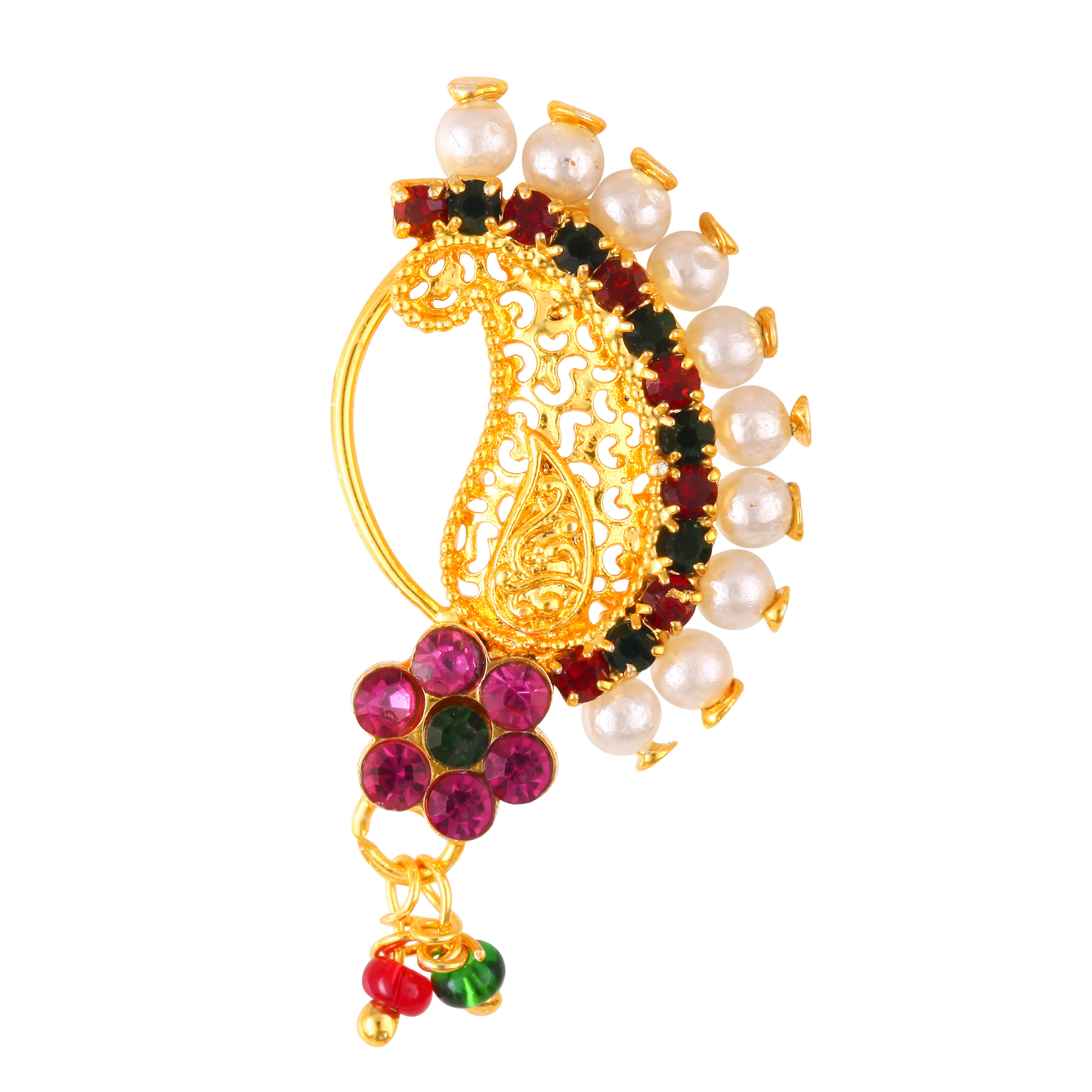     			VIVASTRI Cubic Zirconia Gold-plated Plated Alloy Nathiya