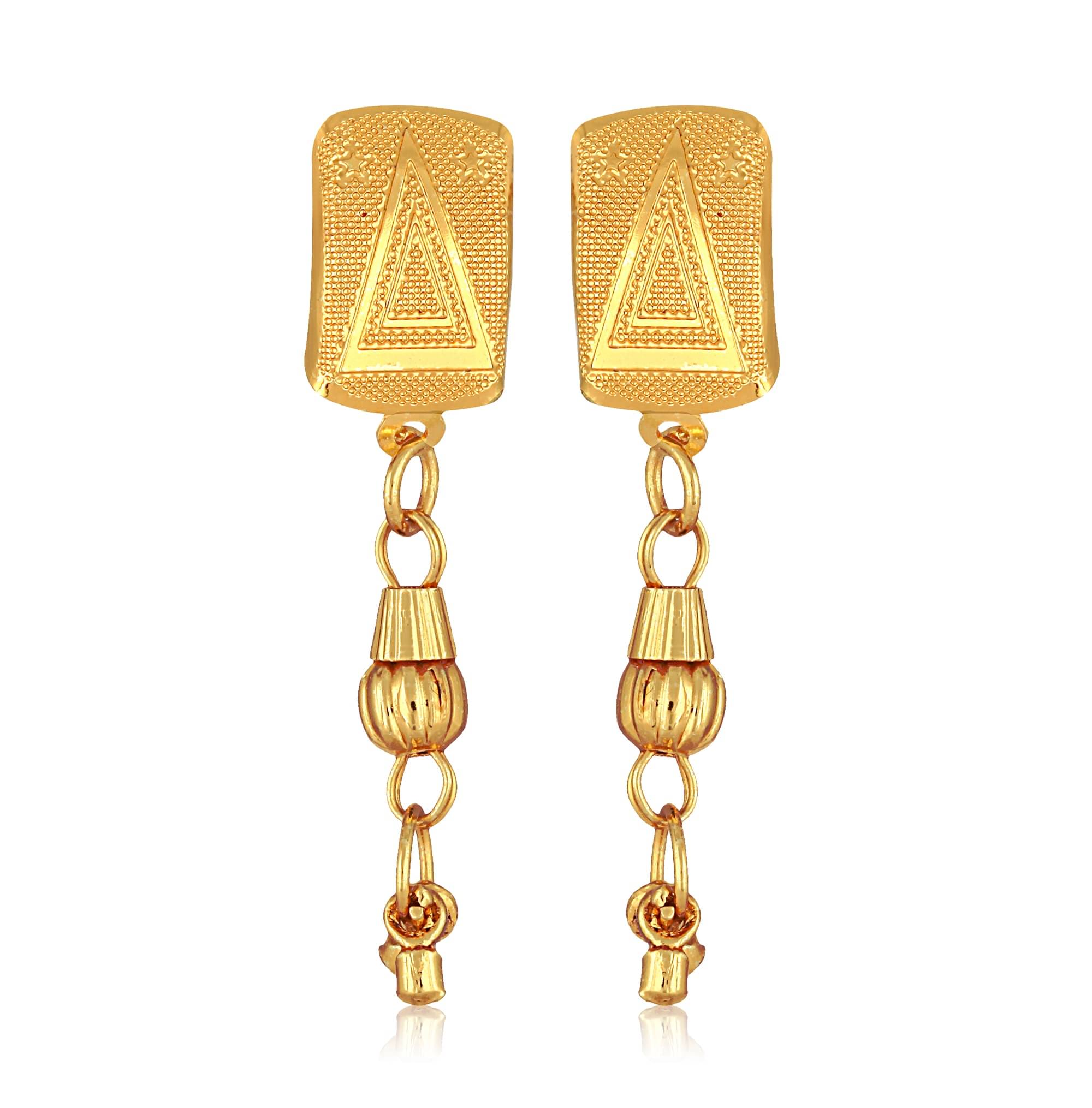     			VIVASTRI Golden Stud Earrings ( Pack of 1 )