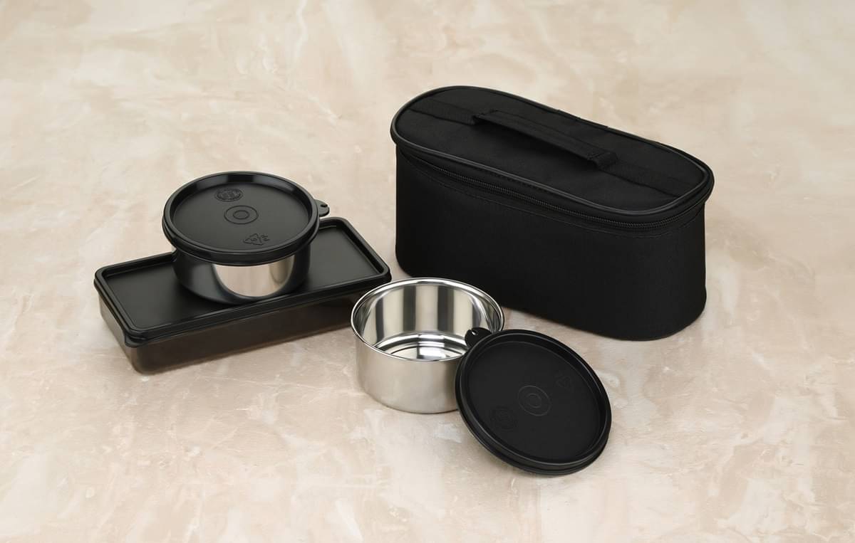     			analog kichenware Kids/Adult/College/Office Stainless Steel Lunch Box 3 - Container ( Pack of 1 )