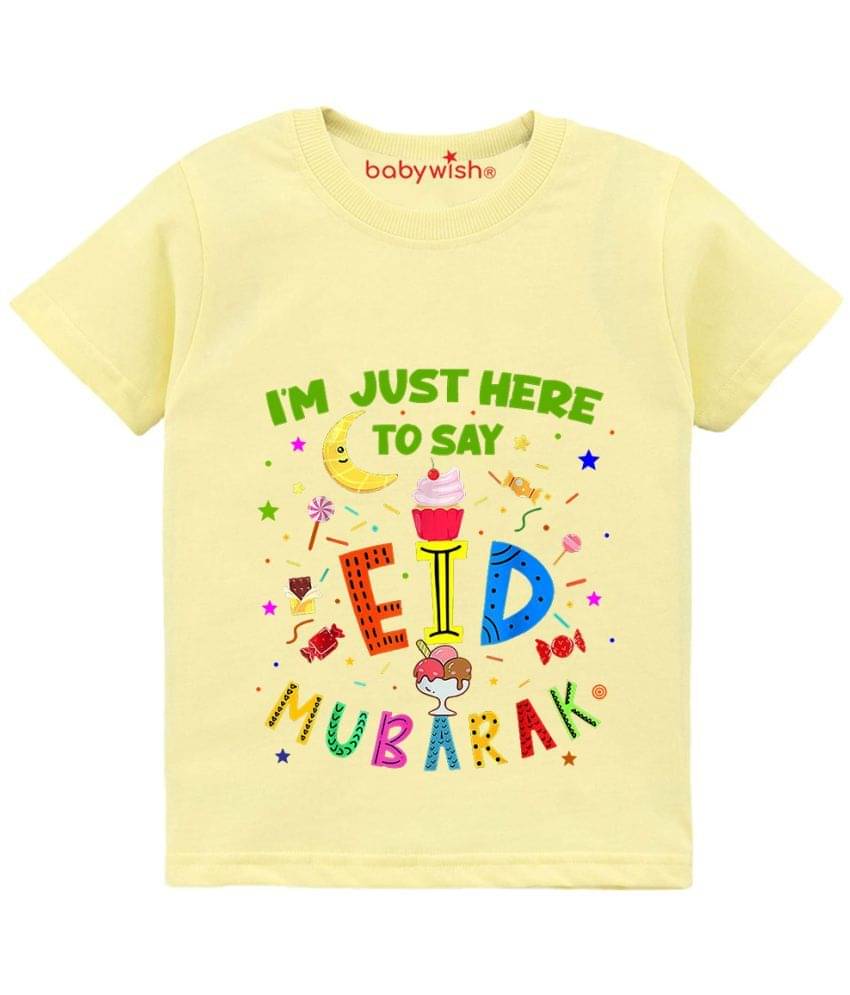     			babywish Pack of 2 Boys Cotton T-Shirt ( Yellow )