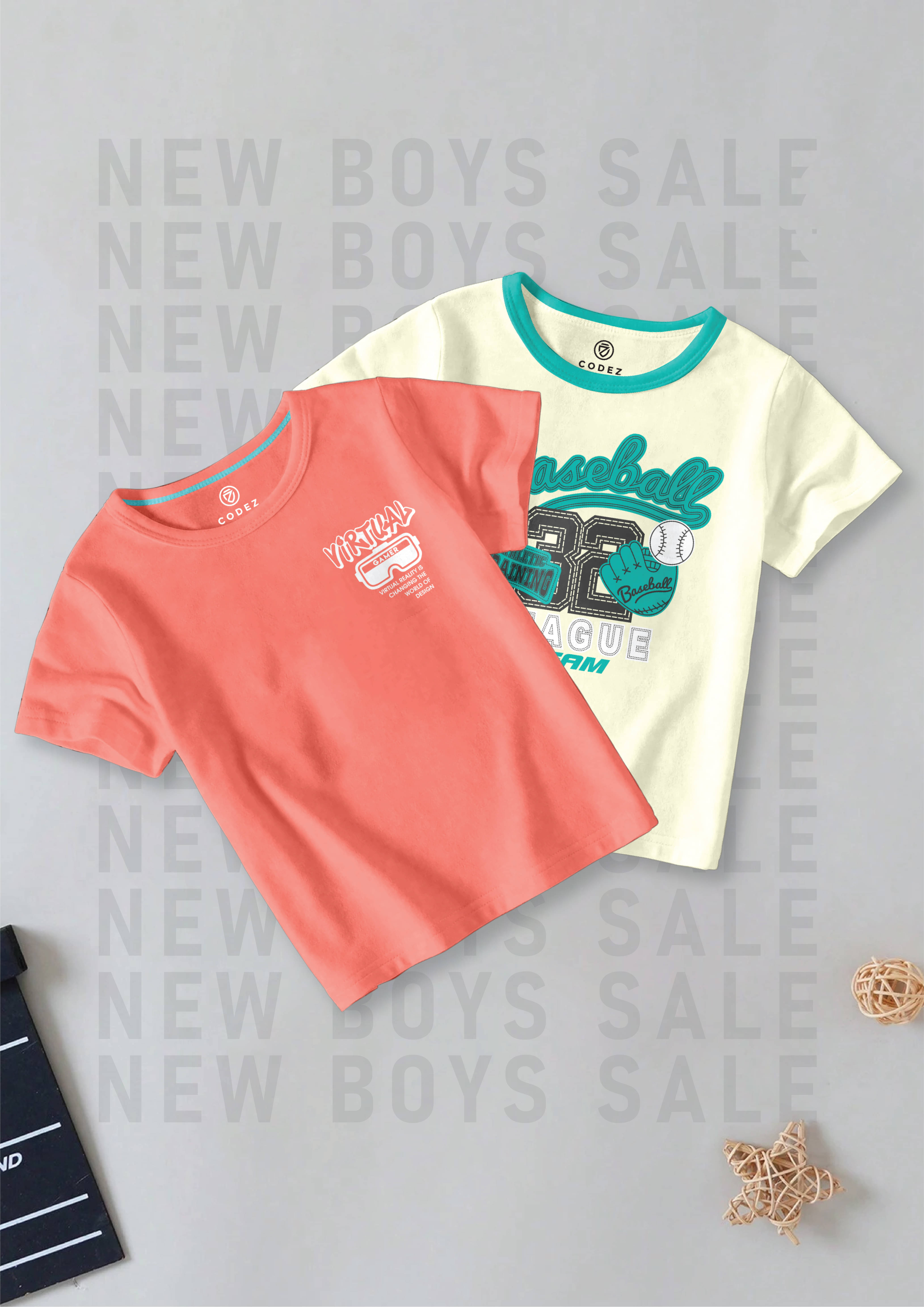     			CODEZ Pack of 1 Boys Cotton Blend T-Shirt ( Multi Color )
