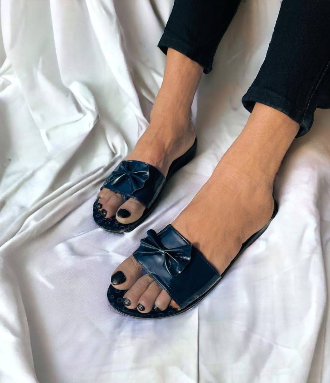 Fabbmate Navy Blue Women's Slip On Fabbmate Navy Blue Women's Slip On