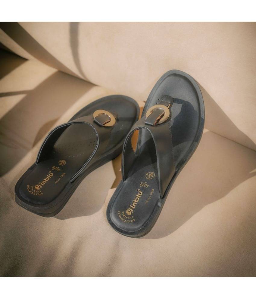     			Inblu Black Women's Slipper