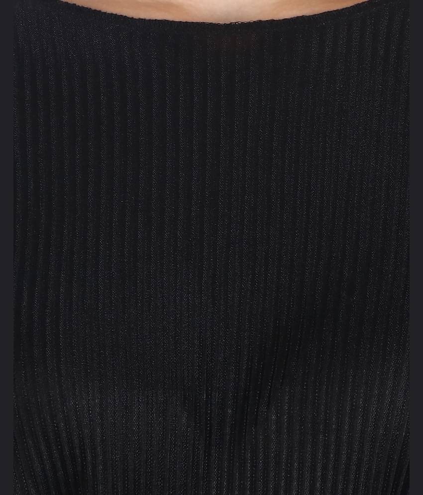 POPWINGS Women Solid Top With Trousers Co-Ord Set ( Purple )