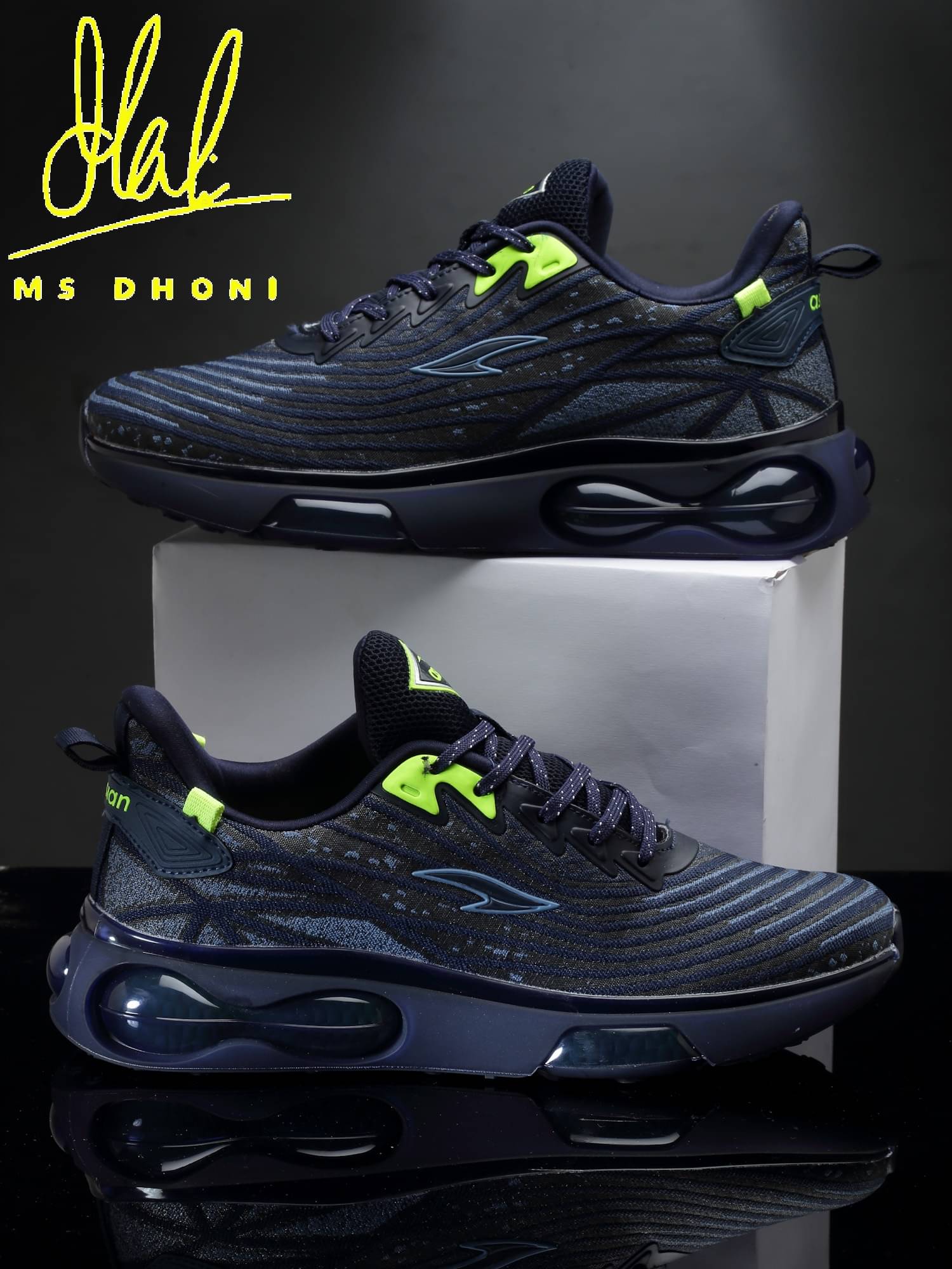     			ASIAN AIRWEAVE-02 Navy Men's Sports Running Shoes