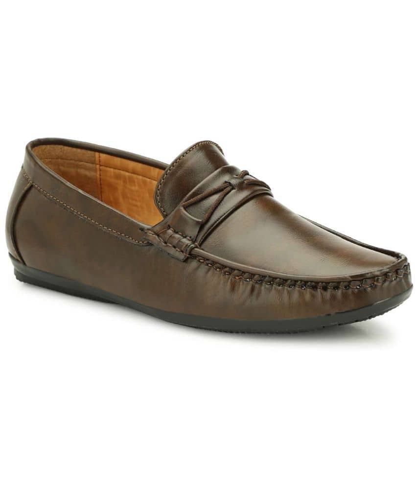 Buxton Brown Men's Slip on - Formal Shoes | Buy online on ZillyBuy