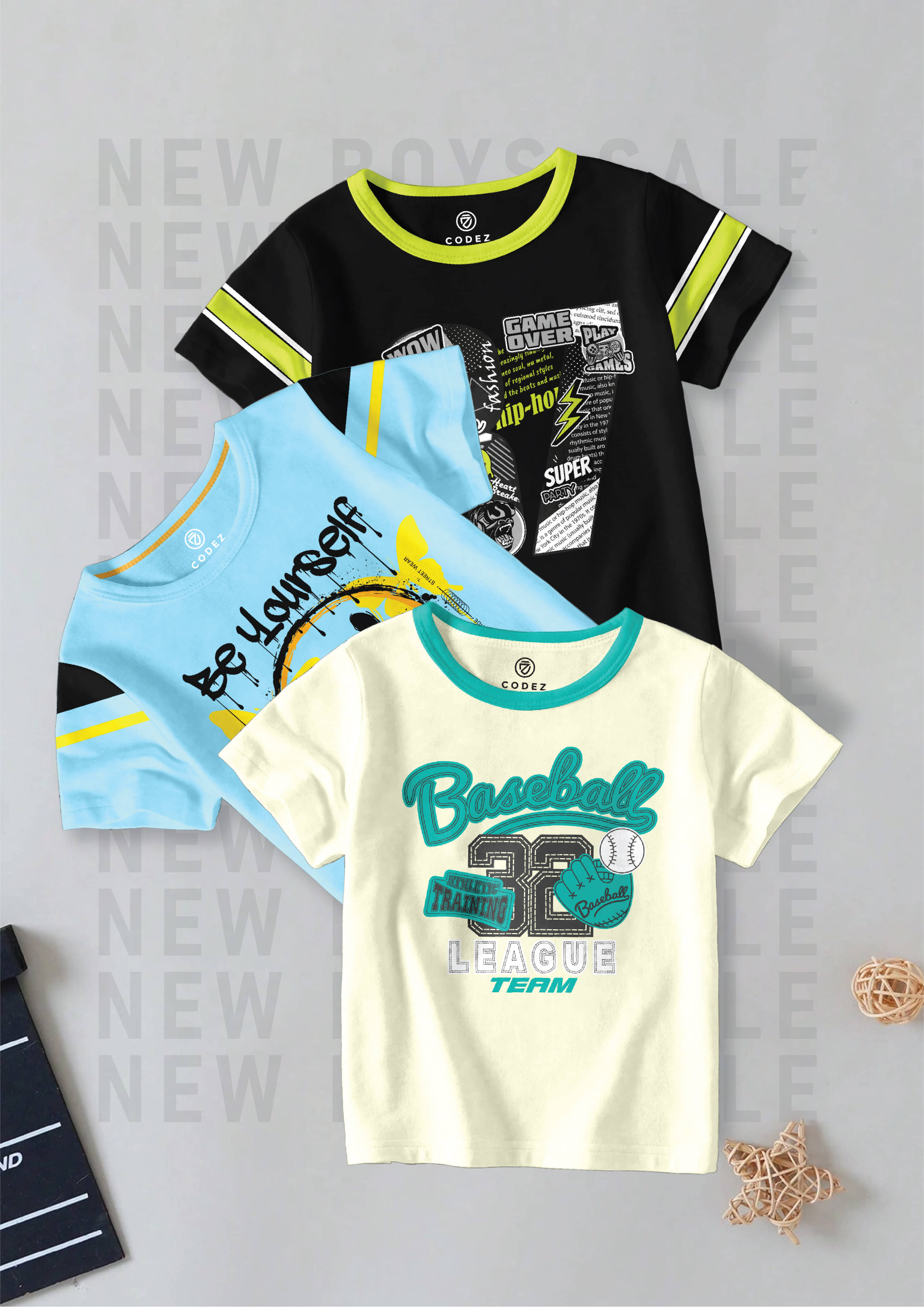     			CODEZ Pack of 1 Boys Cotton Blend Polo T-Shirt ( Multi Color )